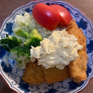 らっきょタルタルソースで☆美味しい白身魚フライ